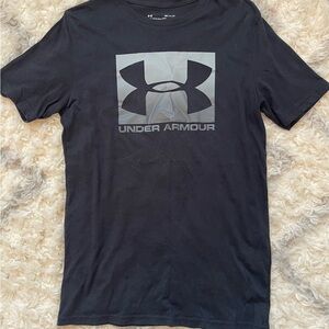 Under Armour Black and Gray Short Sleeve Performance Tee